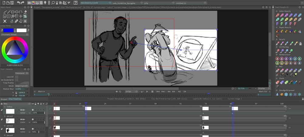 Frame-by-frame technique in 2D animation