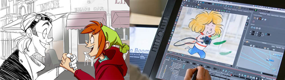 2D character design for animation