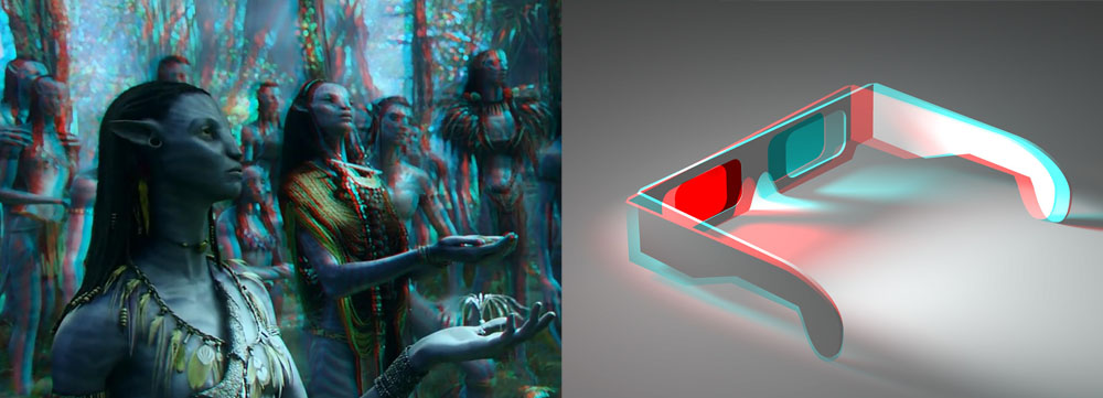 Glasses for watching 3D movies