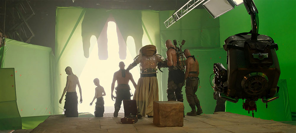 vfx shot - green screen usage